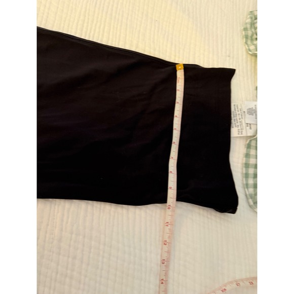 Athleta Venice Wide Leg Pant Black High Rise Ribbed Waist Small Petite SP - Picture 10 of 10